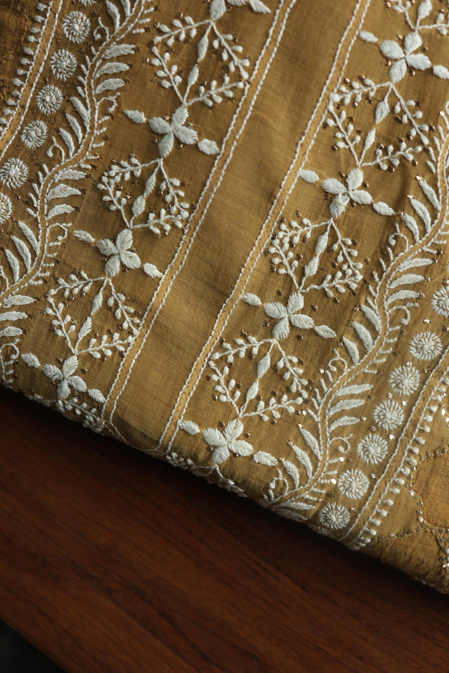 Daraz Chanderi Chikankari Kurta Fabrics