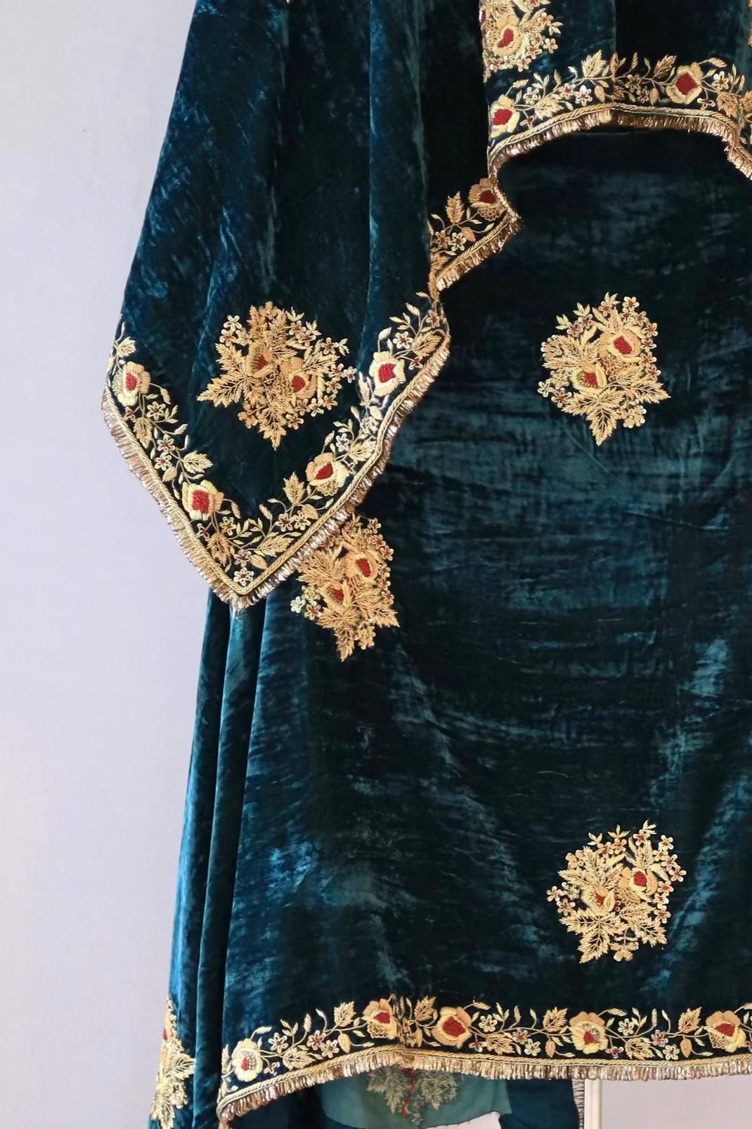 Dark Blue Shade Saman Velvet Shawls