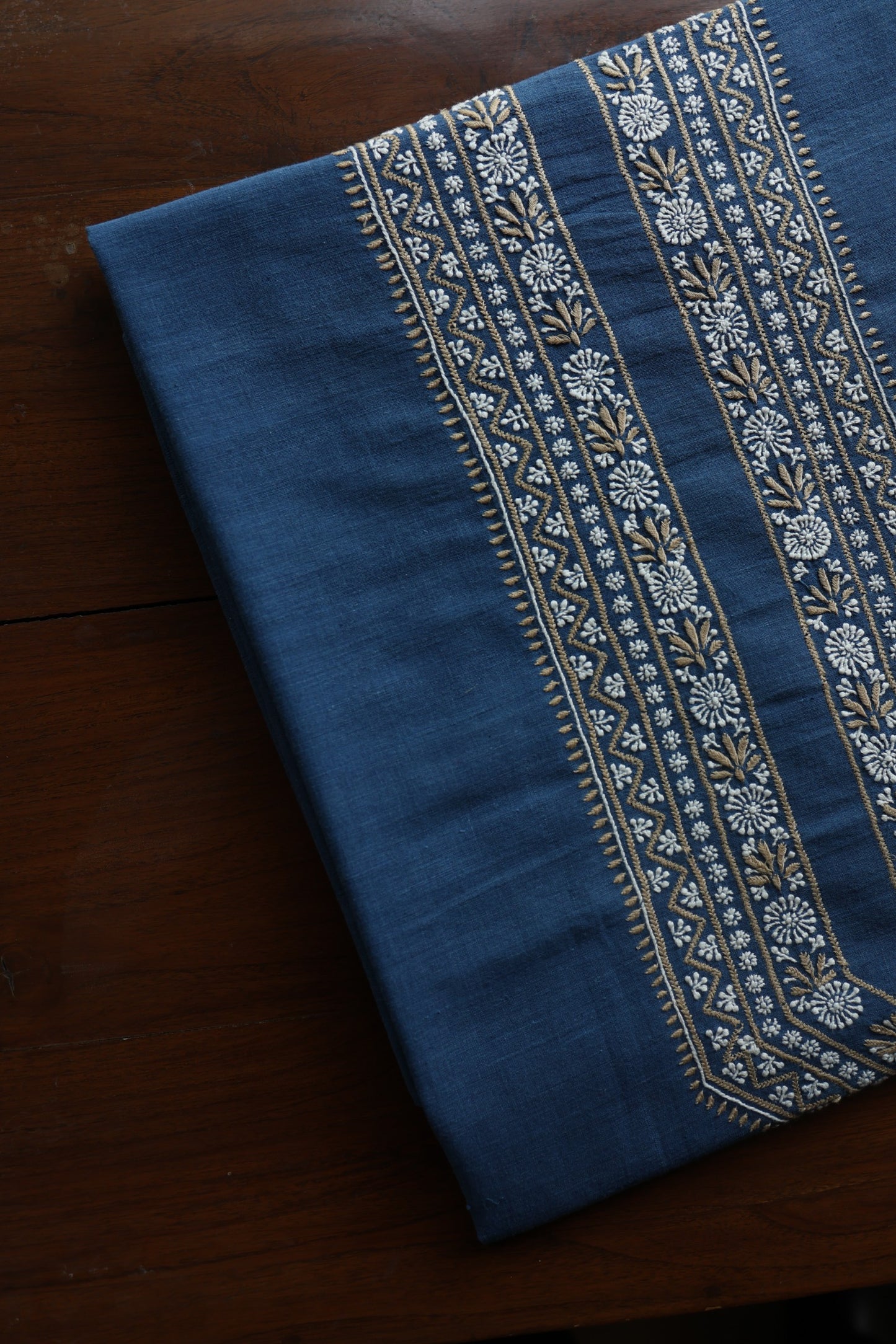 Dusk Blue Shade Malkha Handspun Khadi Kurtas Unisex Fabric