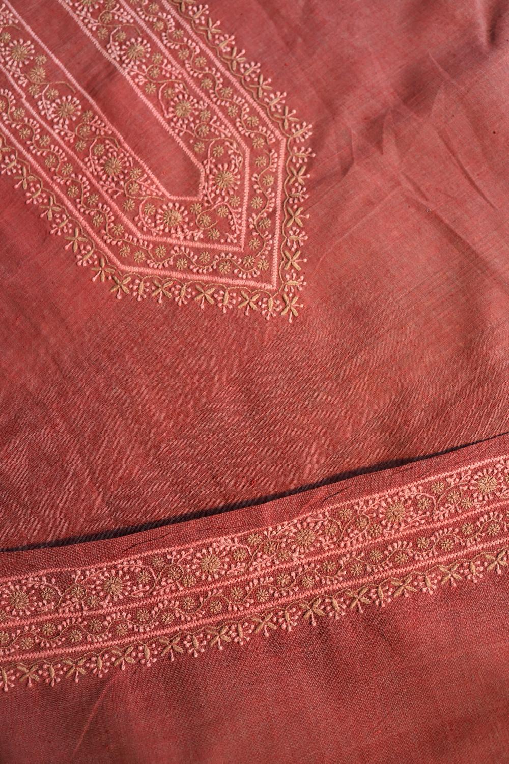 Dusty Rose Malkha Handspun Khadi Kurtas Unisex Fabric