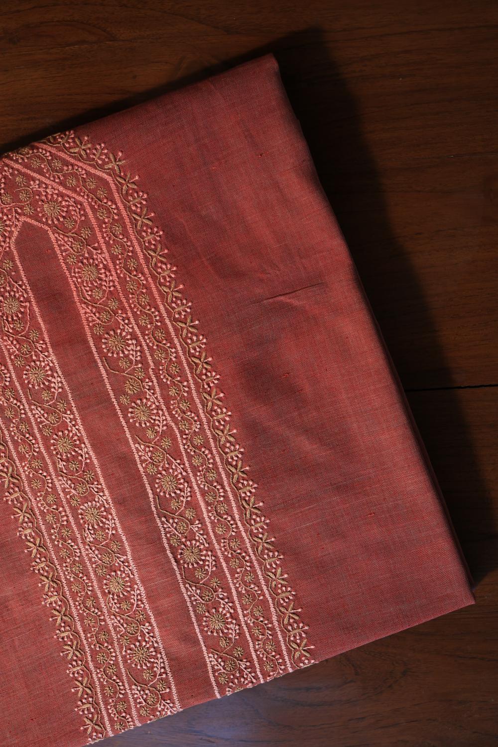 Dusty Rose Malkha Handspun Khadi Kurtas Unisex Fabric