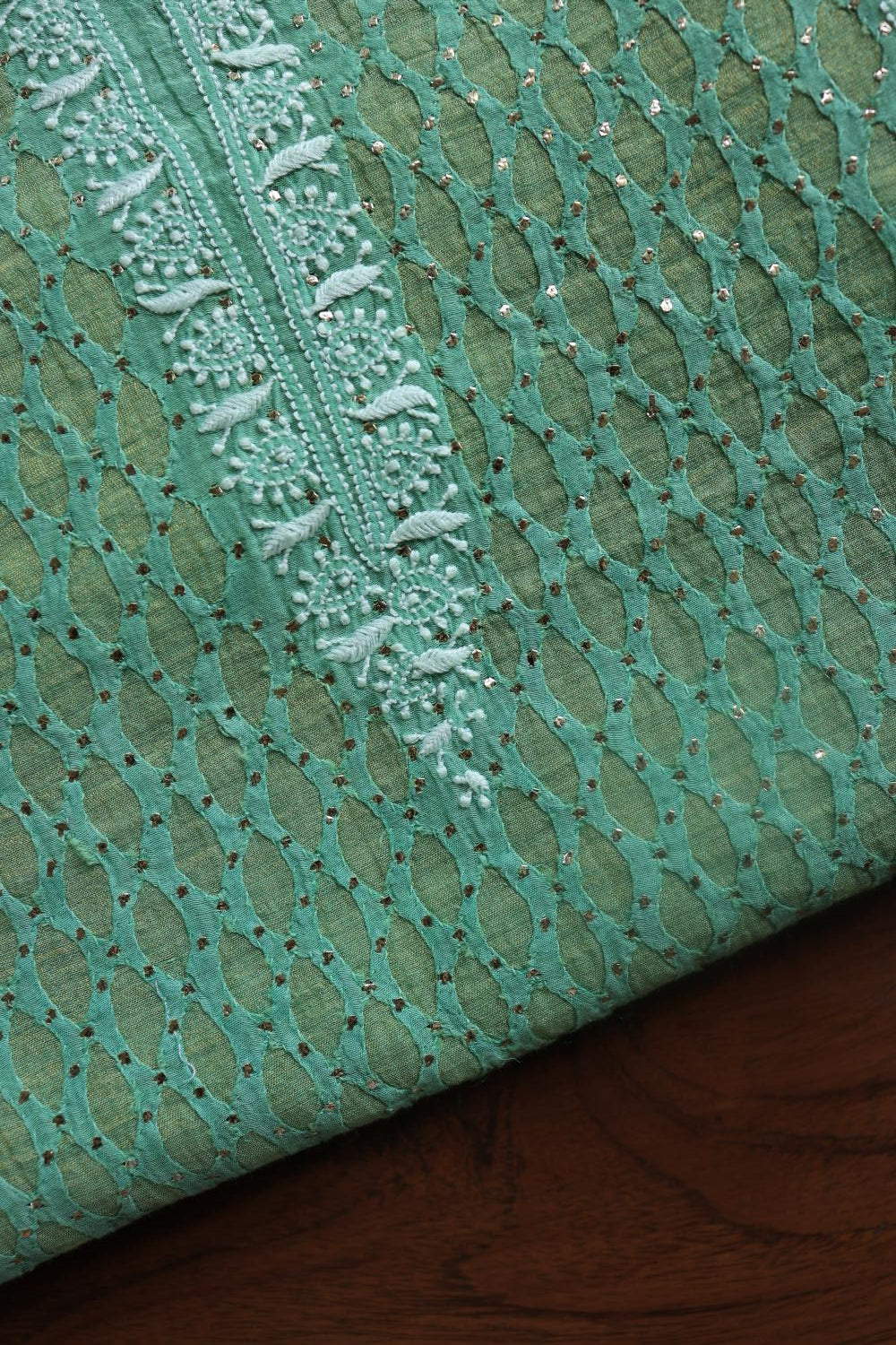Green Daraz Chikankari Kurta Fabrics