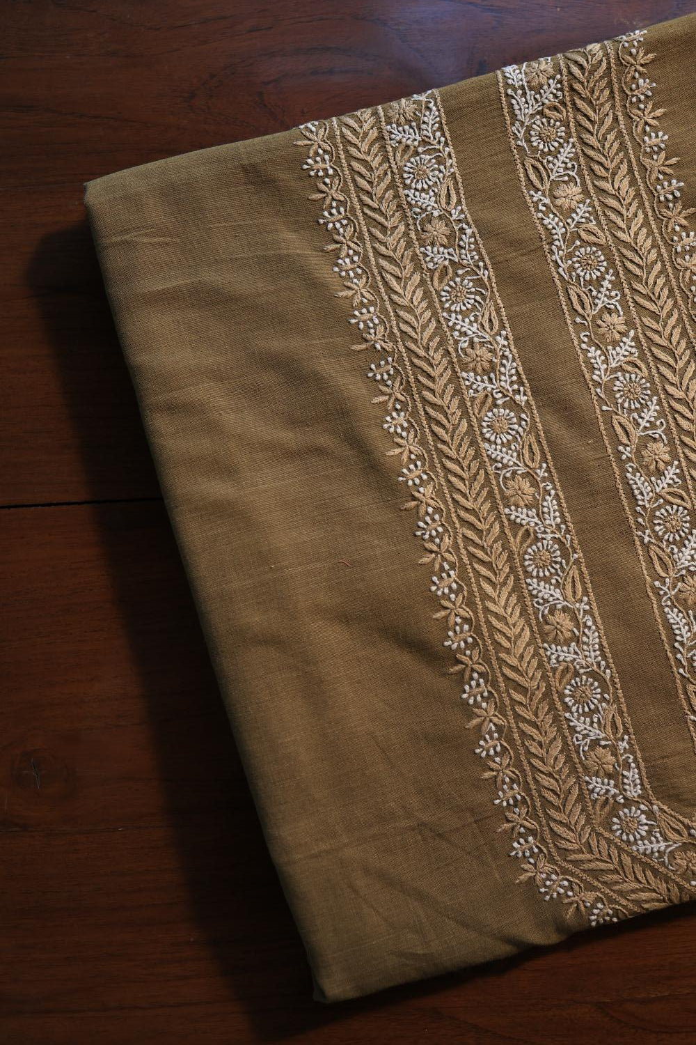 Green Malkha Handspun Khadi Kurtas Unisex Fabric