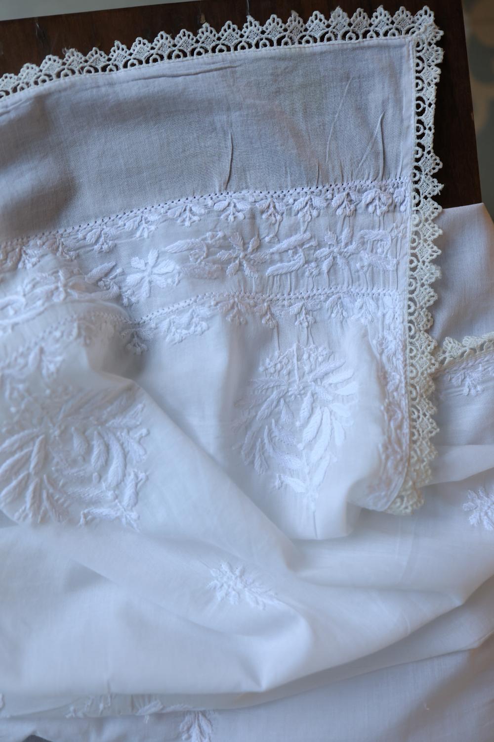 Mal Cotton Chikankari Dupatta