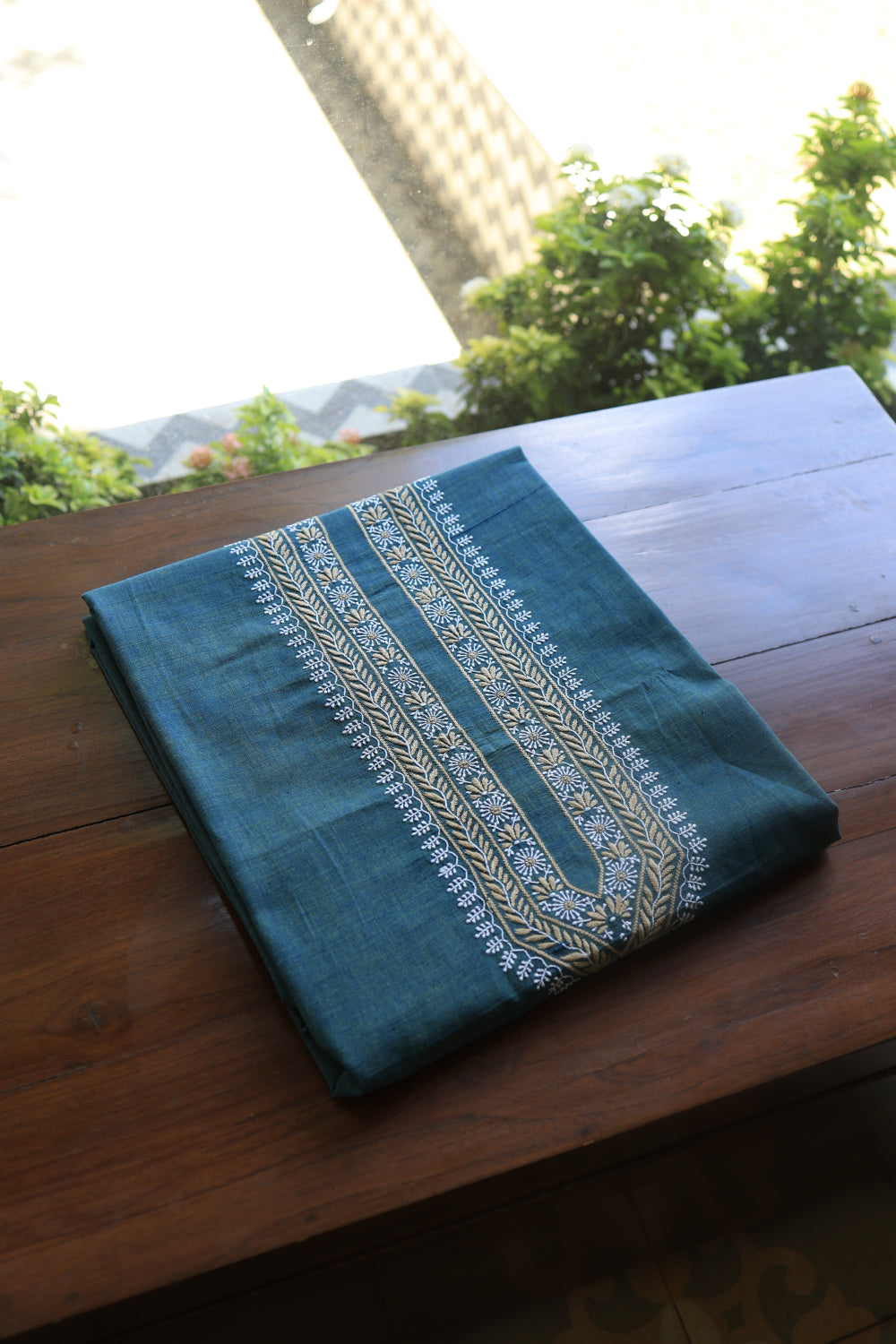 Marble Blue Malkha Handspun Khadi Kurtas Unisex Fabric