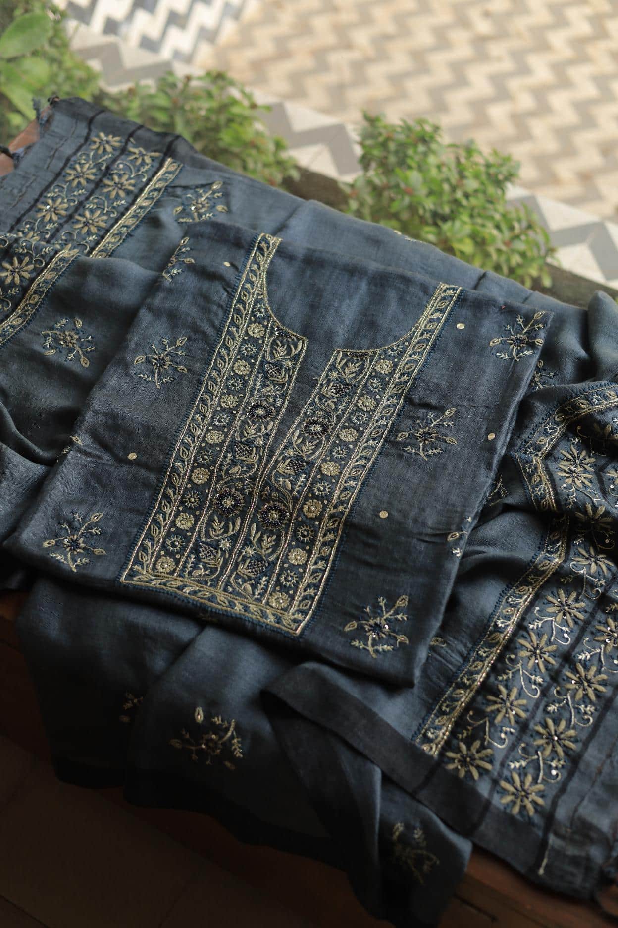 Pashmina x Chikankari Fabrics
