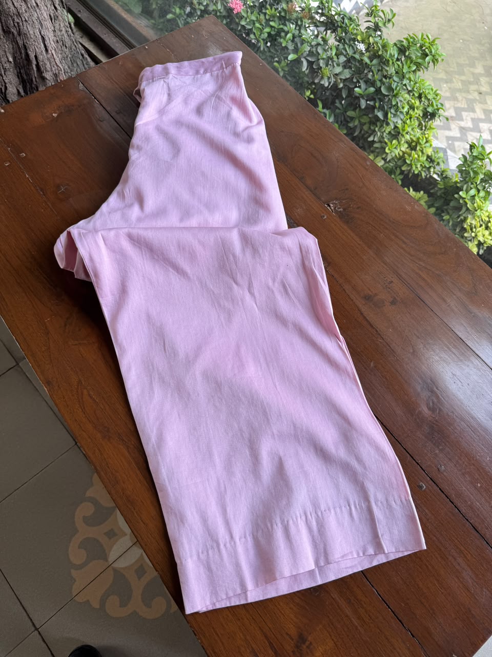 Pink Shade Tissue Zari Kota Chikankari Unstitched Fabric