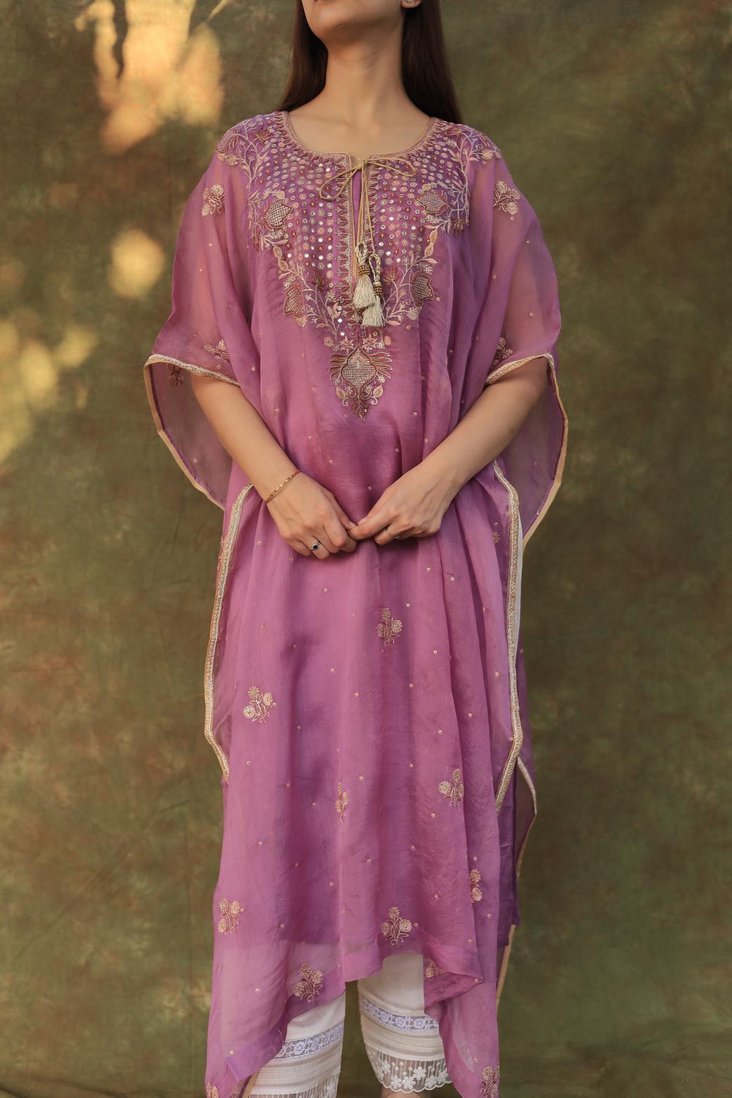 Purple | Noor Organza Kaftans