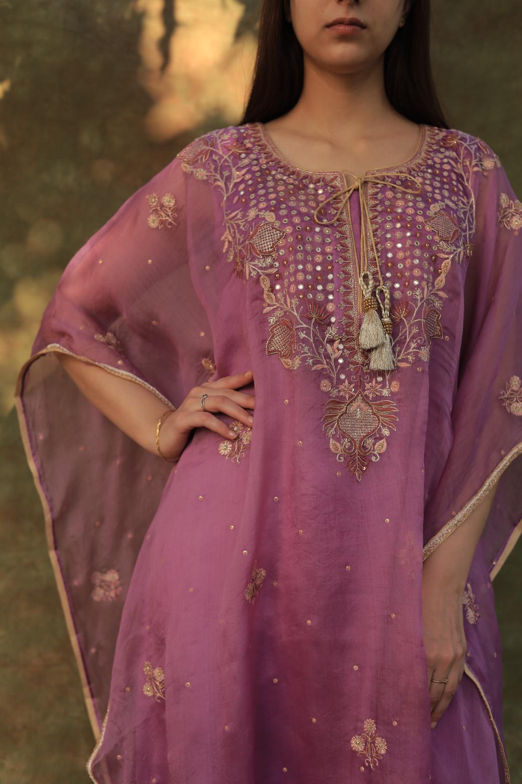 Purple | Noor Organza Kaftans