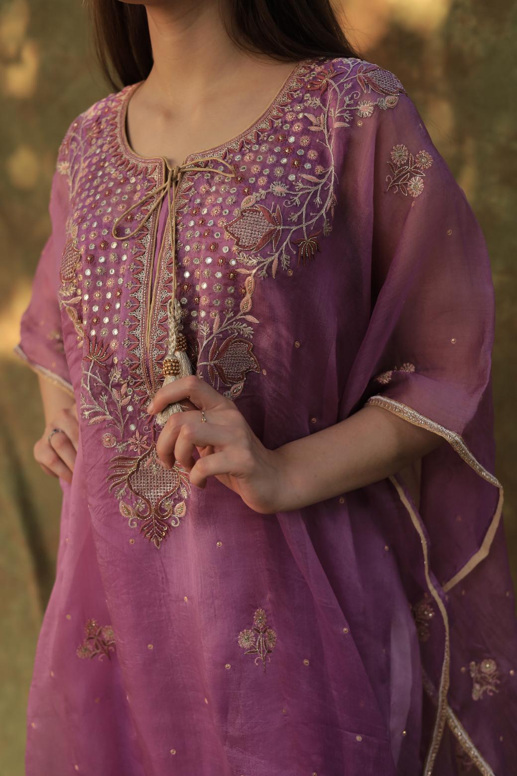 Purple | Noor Organza Kaftans