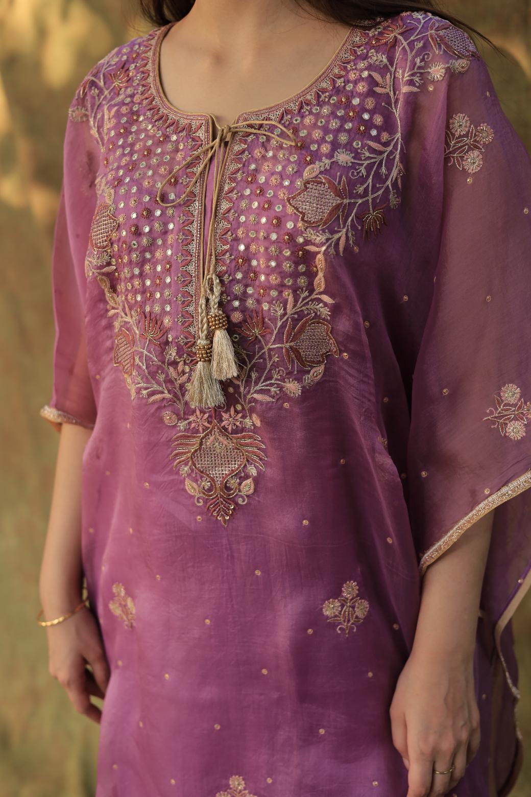 Purple | Noor Organza Kaftans