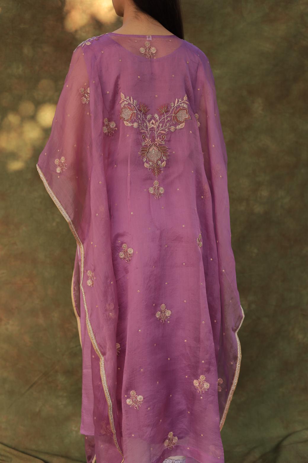 Purple | Noor Organza Kaftans