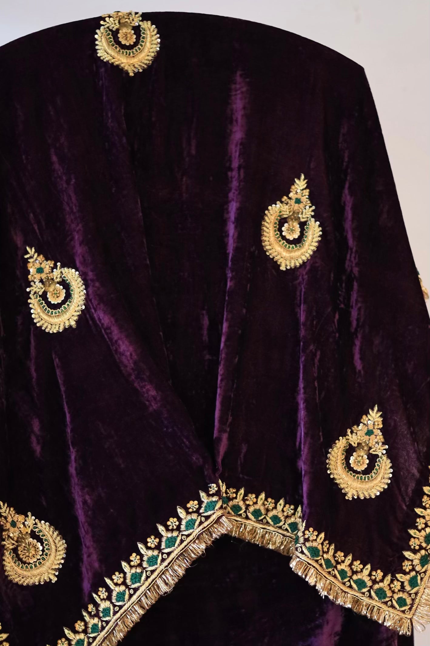 Purple Shade Saman Velvet Shawls