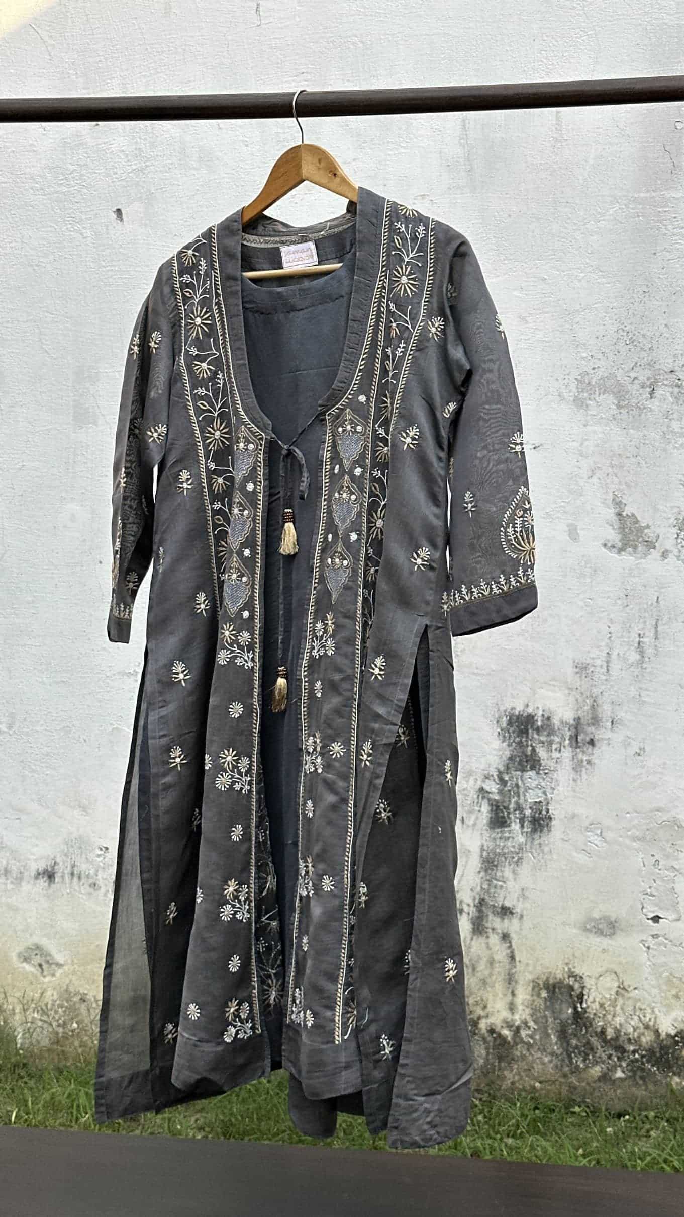 SICO Mal Chikankari Kurta With Mukaish Kamdani – Ready to Wear