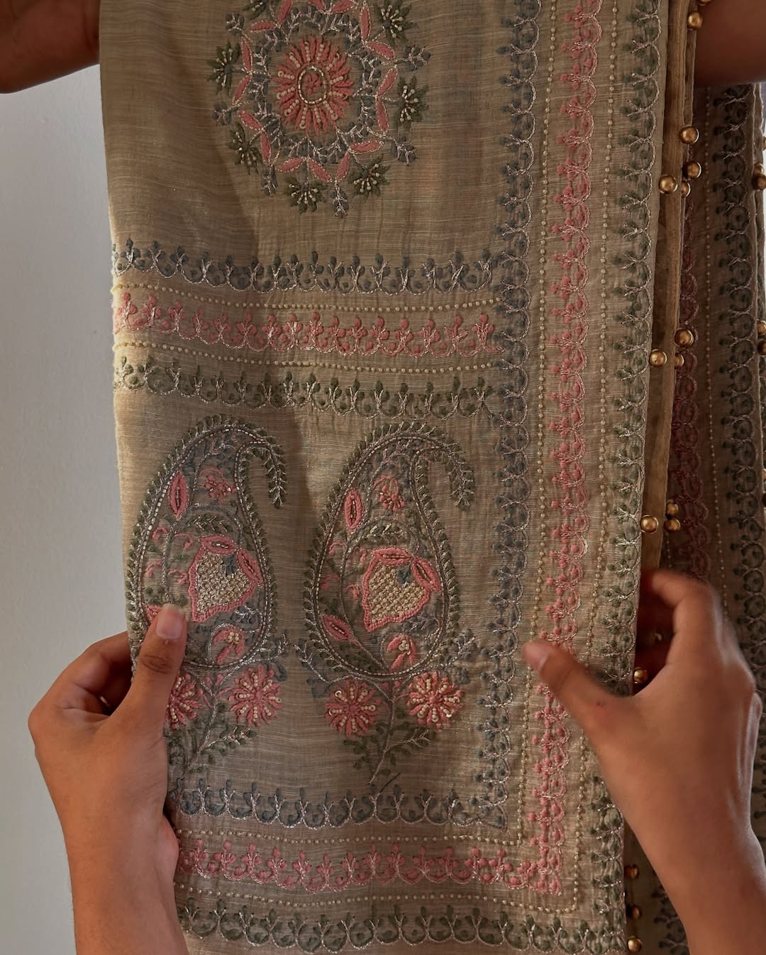 Tissue Silk Fine Chikankari Boota Dupatta