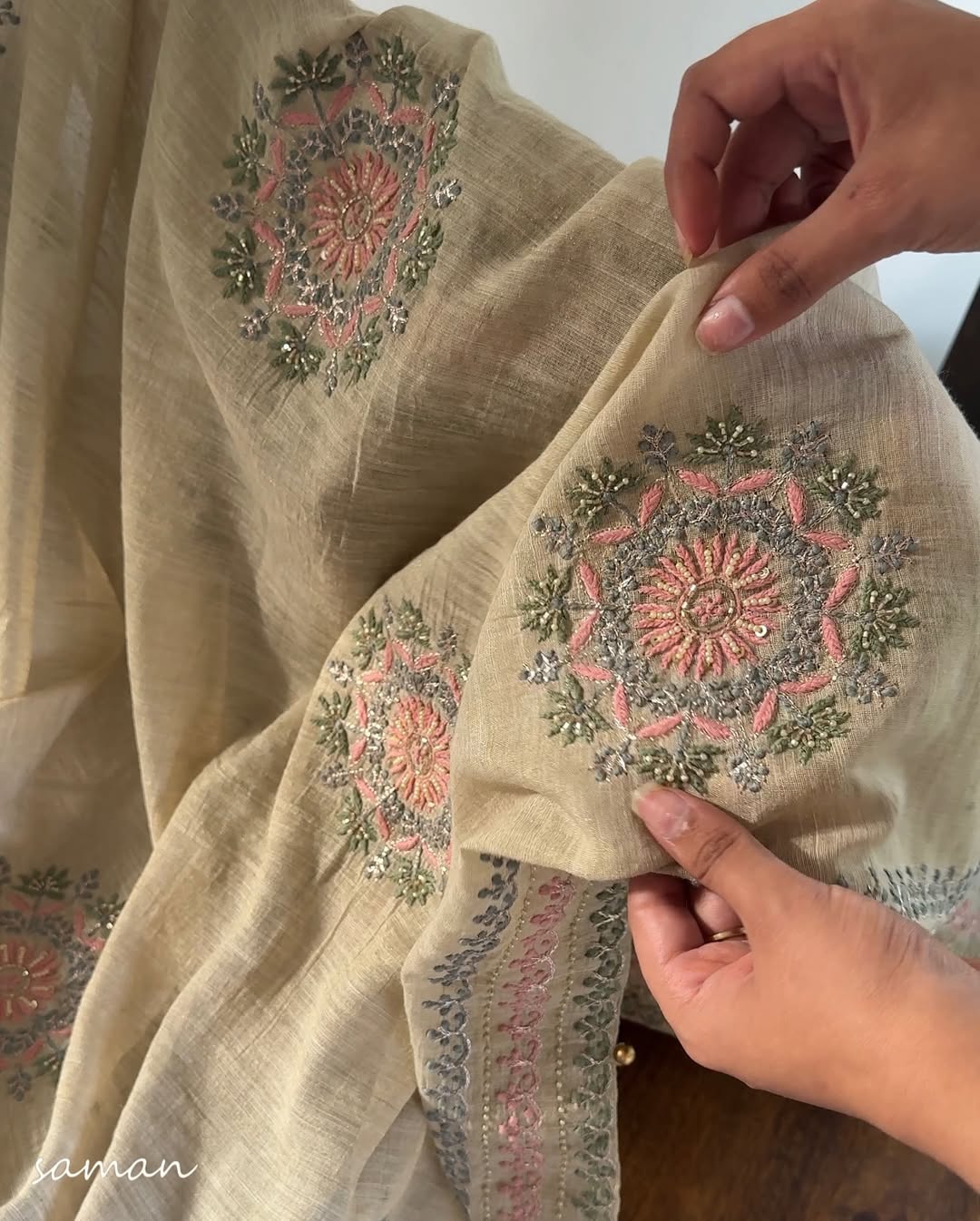 Tissue Silk Fine Chikankari Boota Dupatta