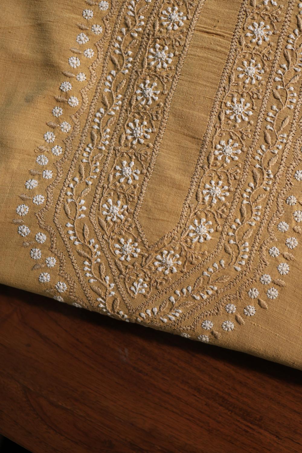Yellow Malkha Handspun Khadi Kurtas Unisex Fabrics