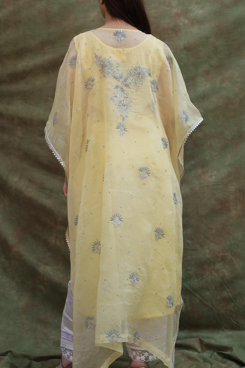 Yellow | Noor Organza Kaftans