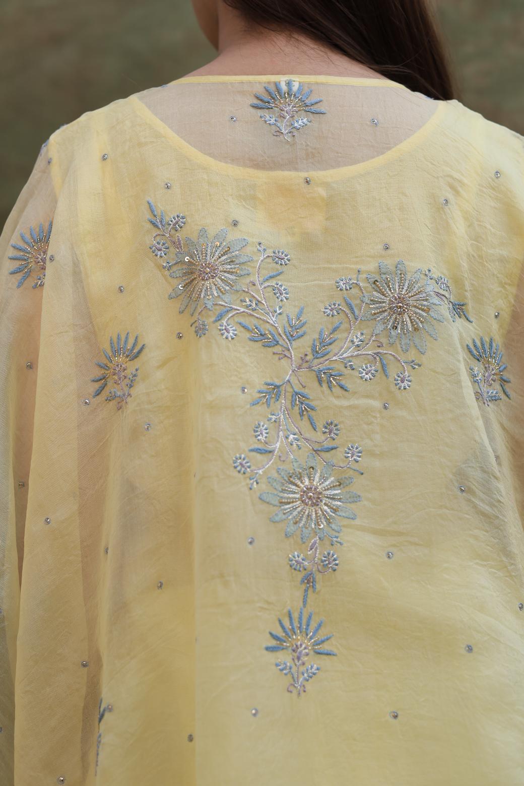Yellow | Noor Organza Kaftans