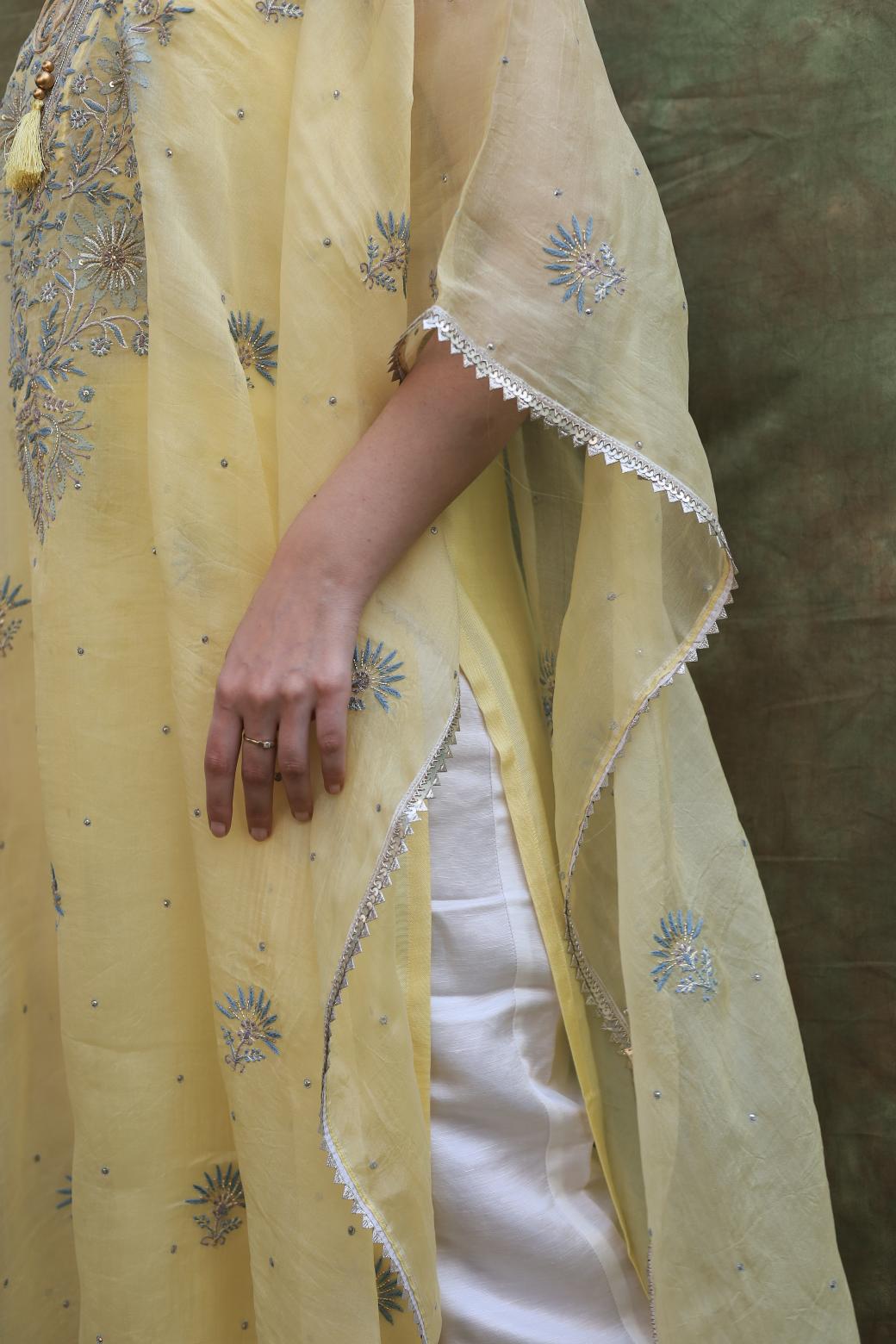 Yellow | Noor Organza Kaftans