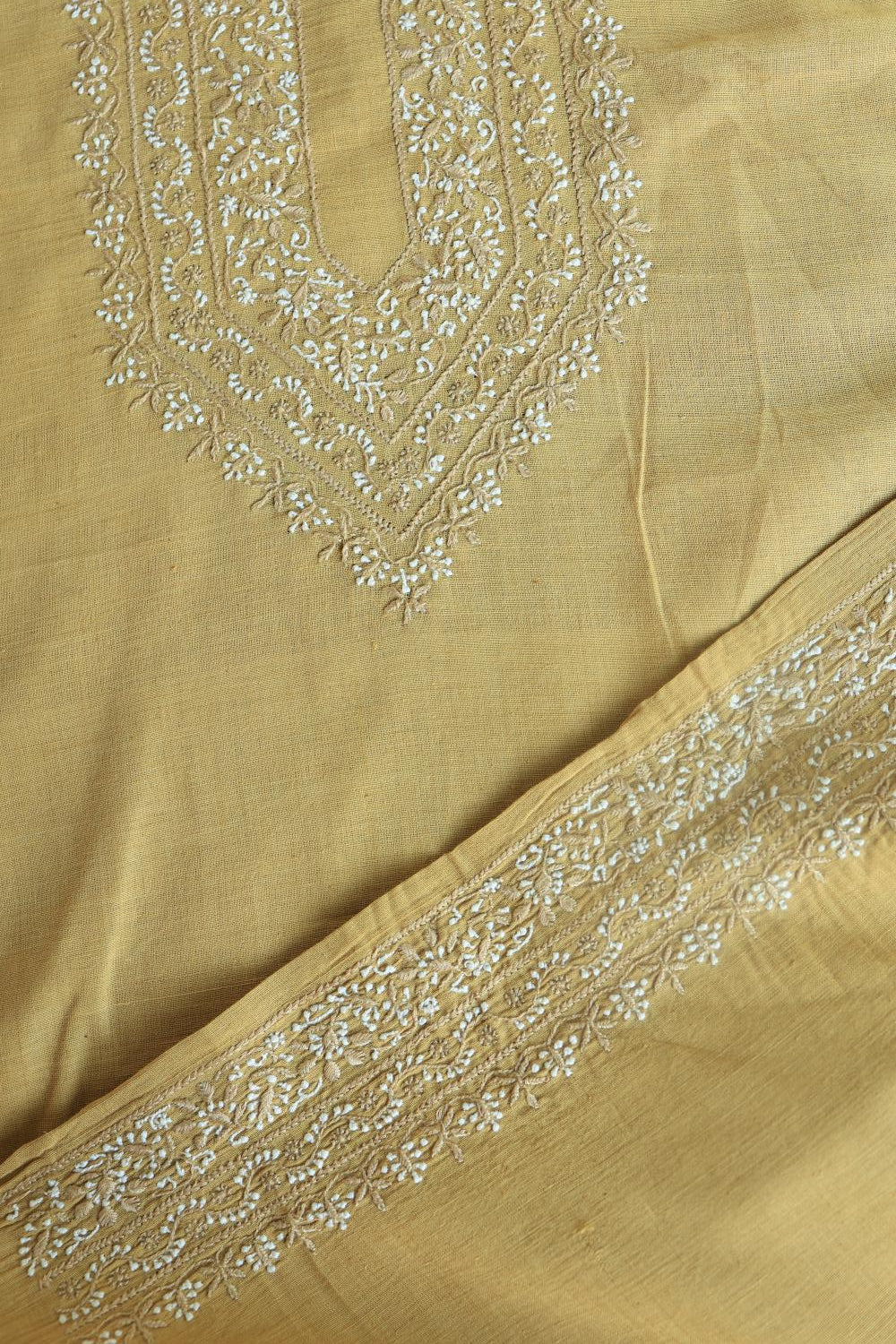 Yellow Malkha Handspun Khadi Kurtas Unisex Fabrics