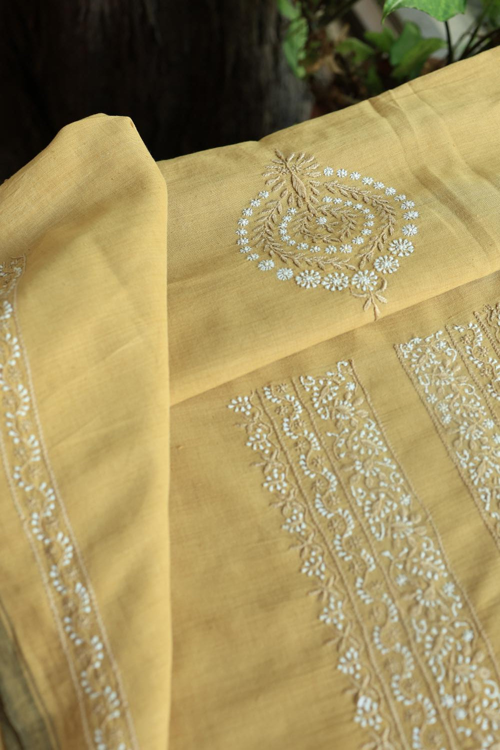 Yellow Malkha Handspun Khadi Kurtas Unisex Fabrics