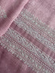 Pink Shade Linen Chikankari Unstitched Men's Kurtas Fabric
