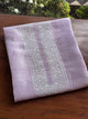 Lavender Shade Linen Chikankari Unstitched Men's Kurtas Fabric