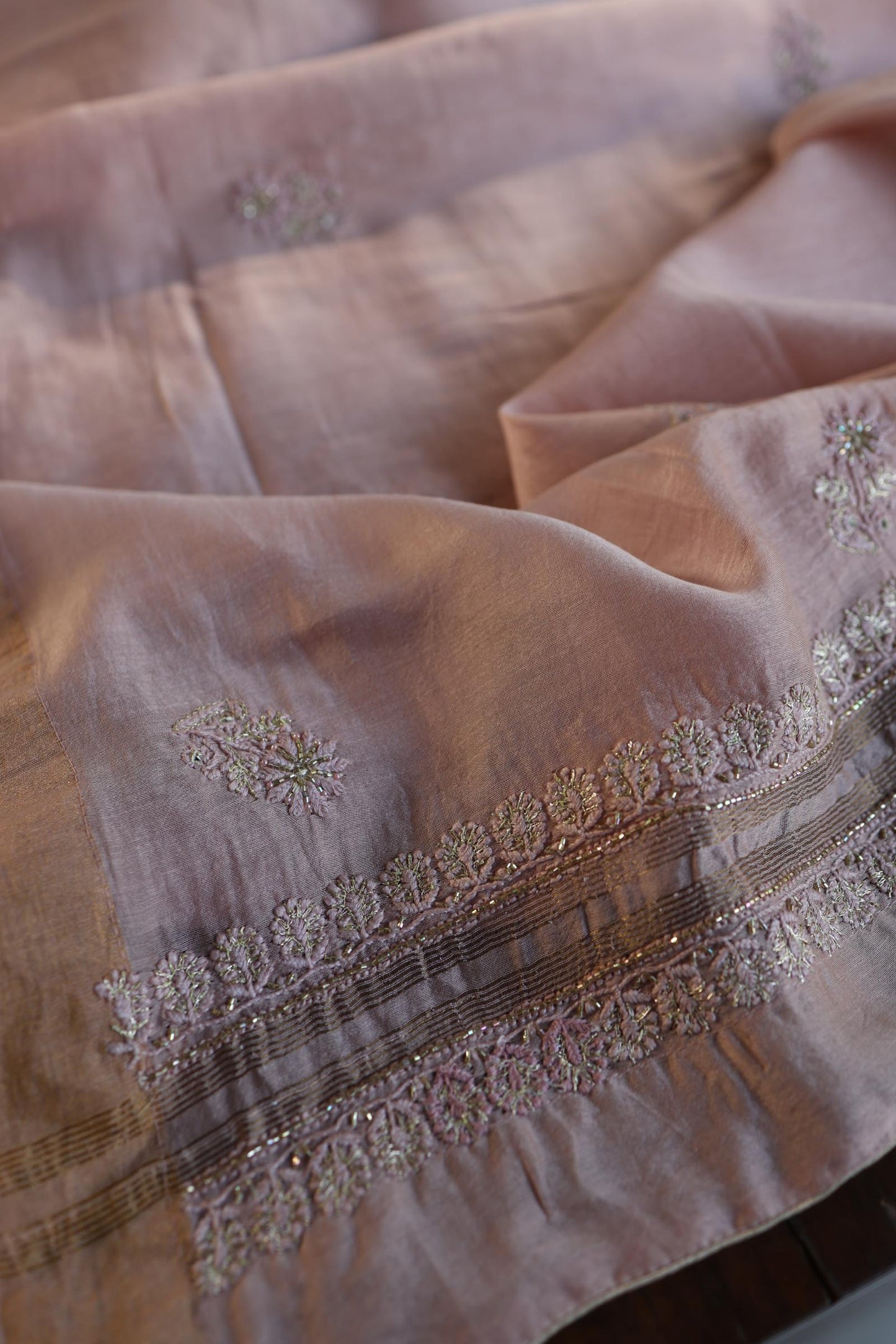 Almond Shade Rasm Maheshwari Highlights Fabric