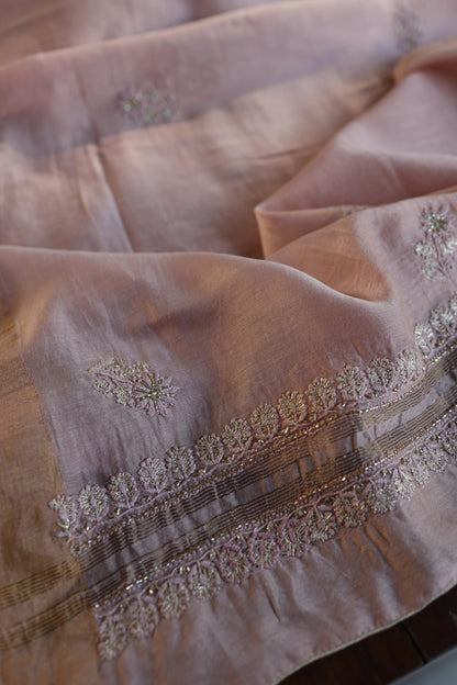 Almond Shade Rasm Maheshwari Highlights Fabric