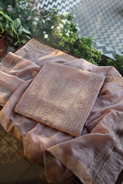 Almond Shade Rasm Maheshwari Highlights Fabric