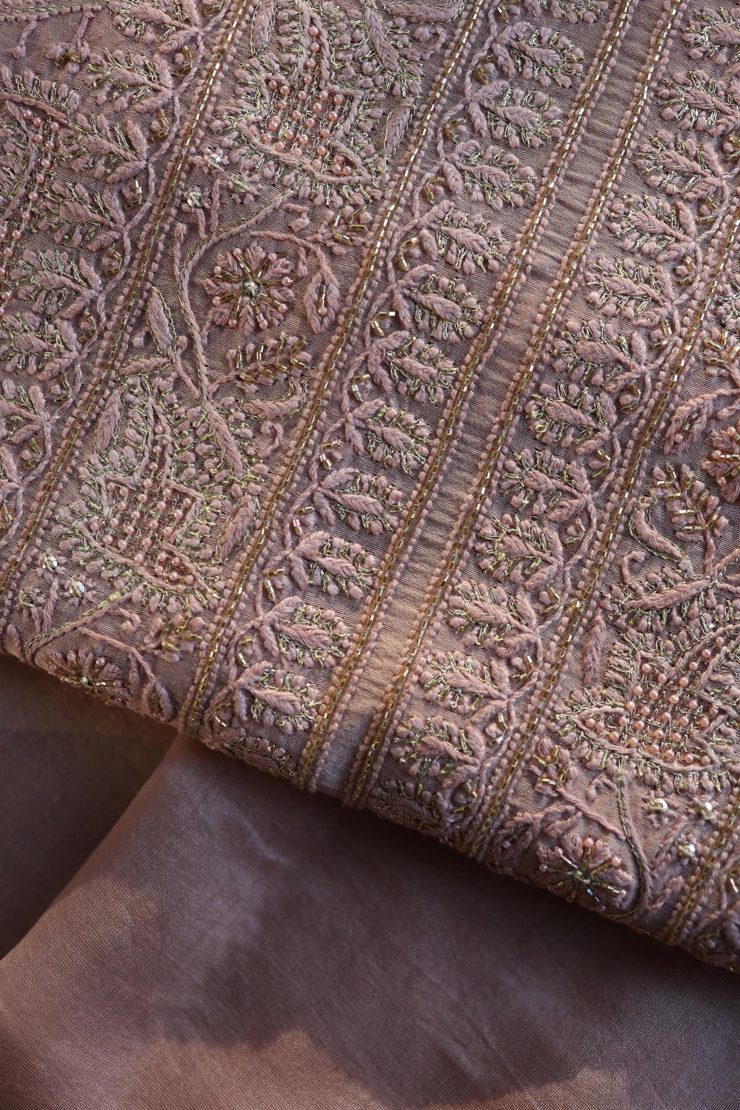 Almond Shade Rasm Maheshwari Highlights Fabric
