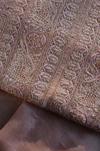 Almond Shade Rasm Maheshwari Highlights Fabric