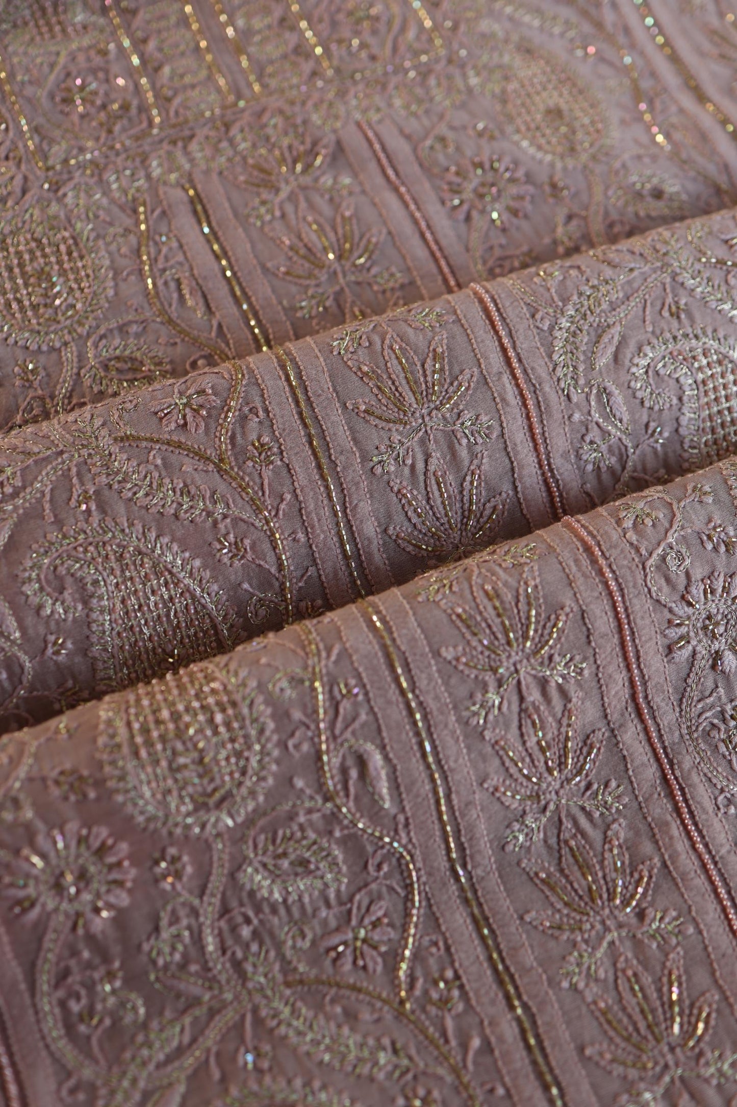 Almond Shade Rasm Maheshwari Highlights Fabric