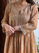 Beige Shade Malmal Mukaish Kamdani Kurta Set