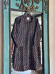 Black Ajrak Multi Shade Cotton Short Kurta