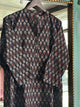Black Ajrak Multi Shade Cotton Short Kurta