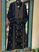 Black Shade Malmal Pearl White Chikankari Ready to Wear Kurta Set