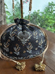 Black Silk Chikankari Ari & Kasab Work Potli Bag