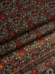 Black Tussar Silk Unstitched Kurta Dupatta Set with Multicolour Chikankari Embroidery