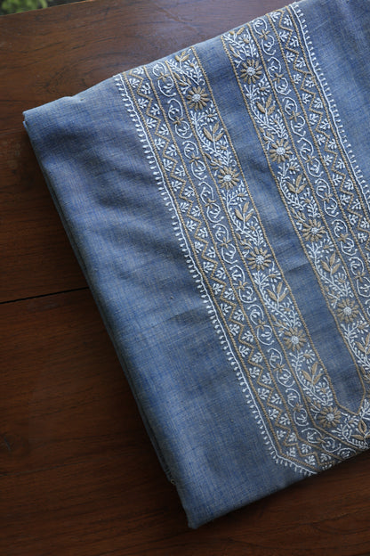 Blue Malkha Handspun Khadi Kurtas Unisex Fabric