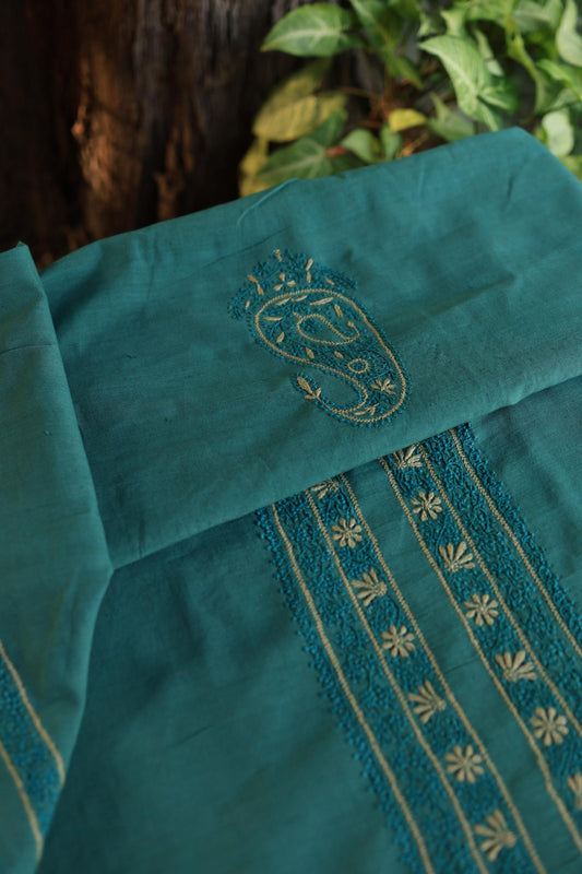 Bottle Green Malkha Handspun Khadi Kurtas Unisex Fabric