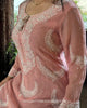 Peach Crescent Chandbala Chikankari Kurta Set
