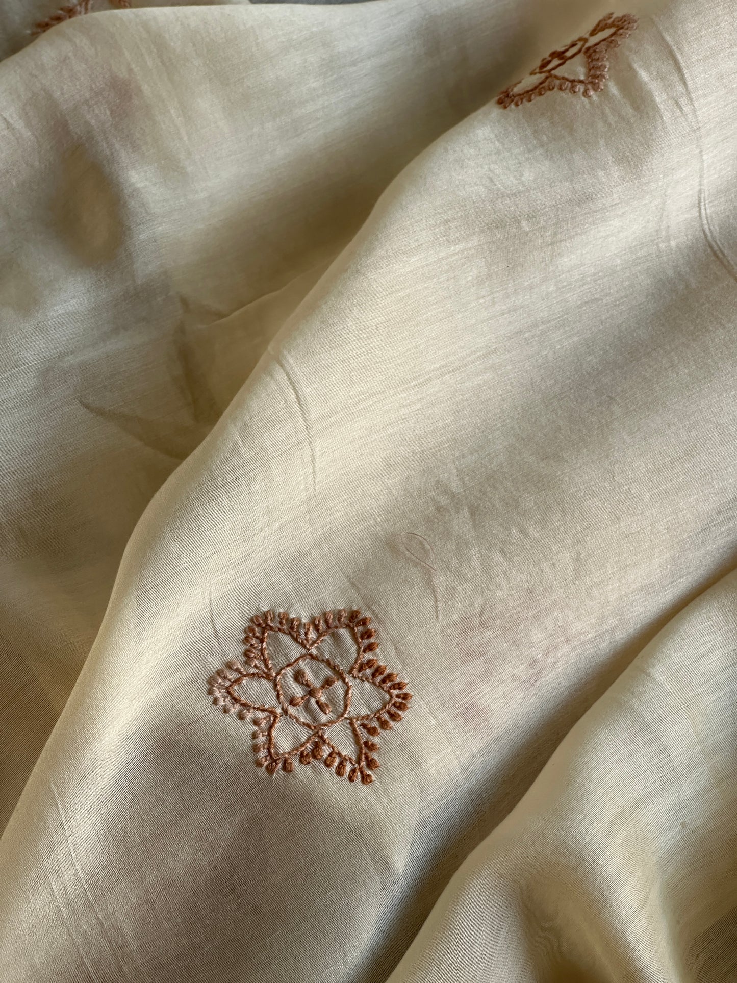 Chanderi Chikankari Dupatta