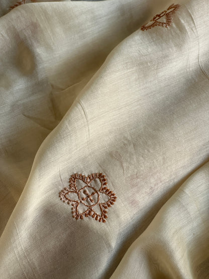 Chanderi Chikankari Dupatta