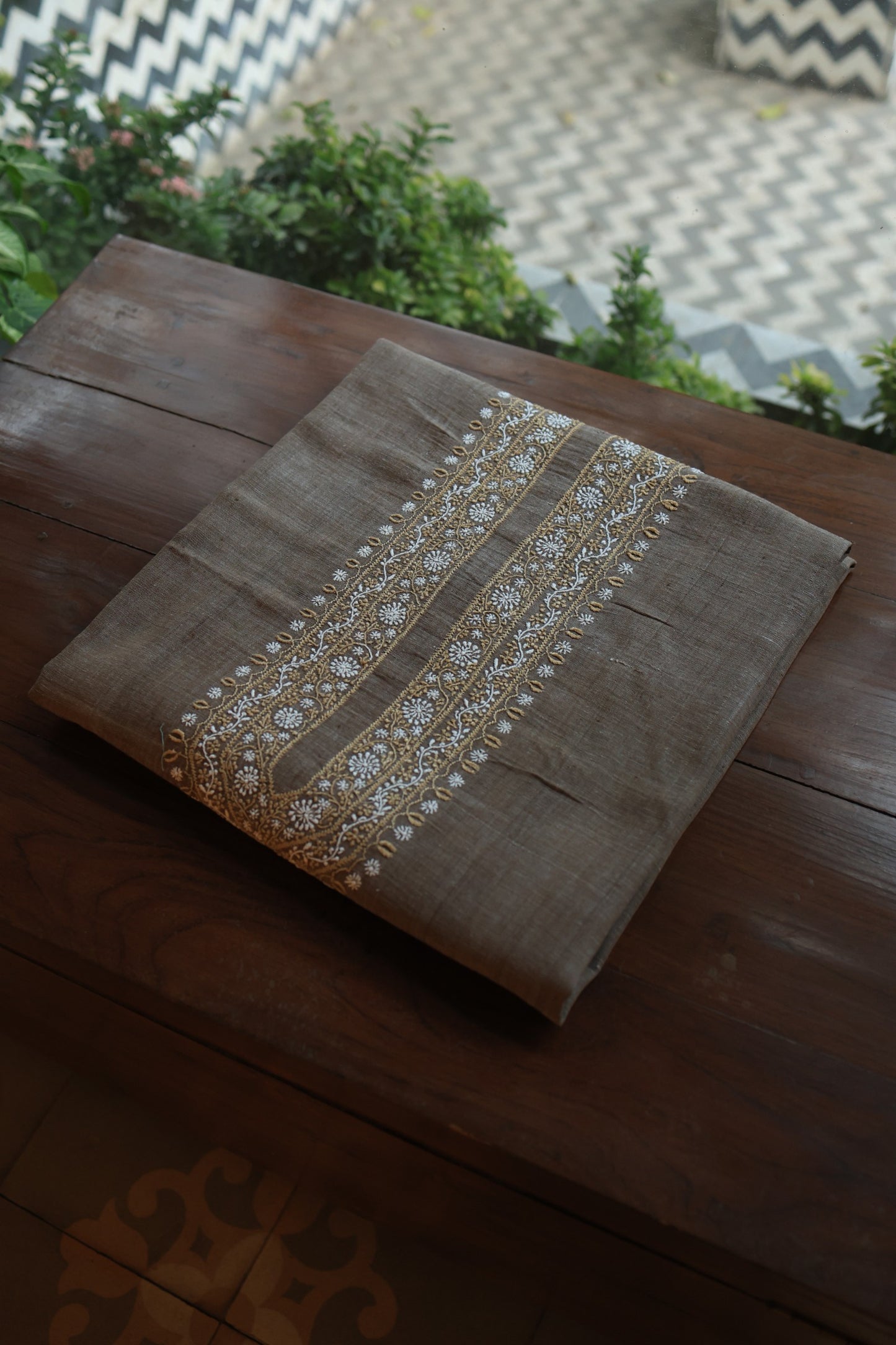 Charcoal Grey Shade Malkha Handspun Khadi Kurtas Unisex Fabric