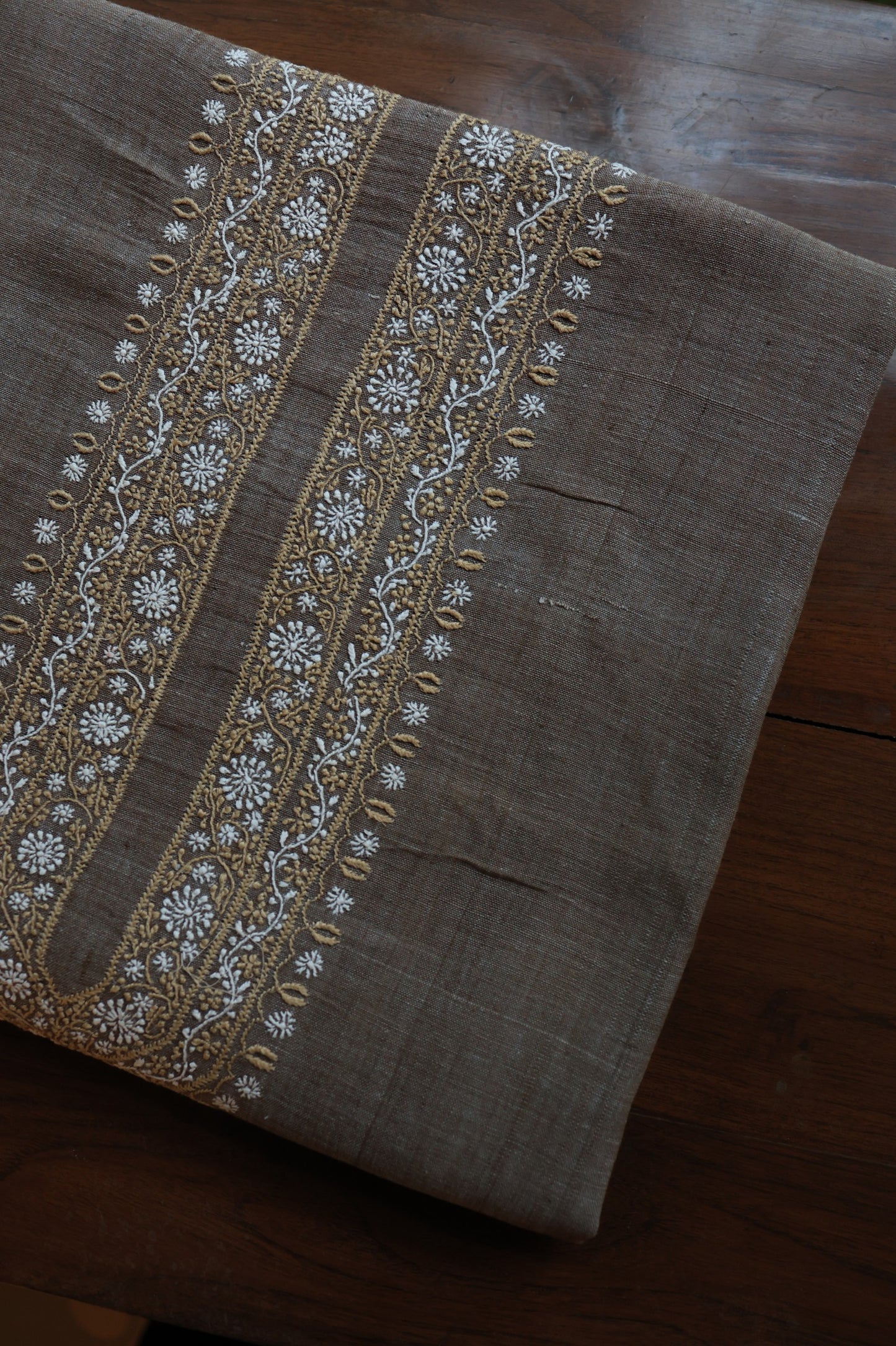 Charcoal Grey Shade Malkha Handspun Khadi Kurtas Unisex Fabric