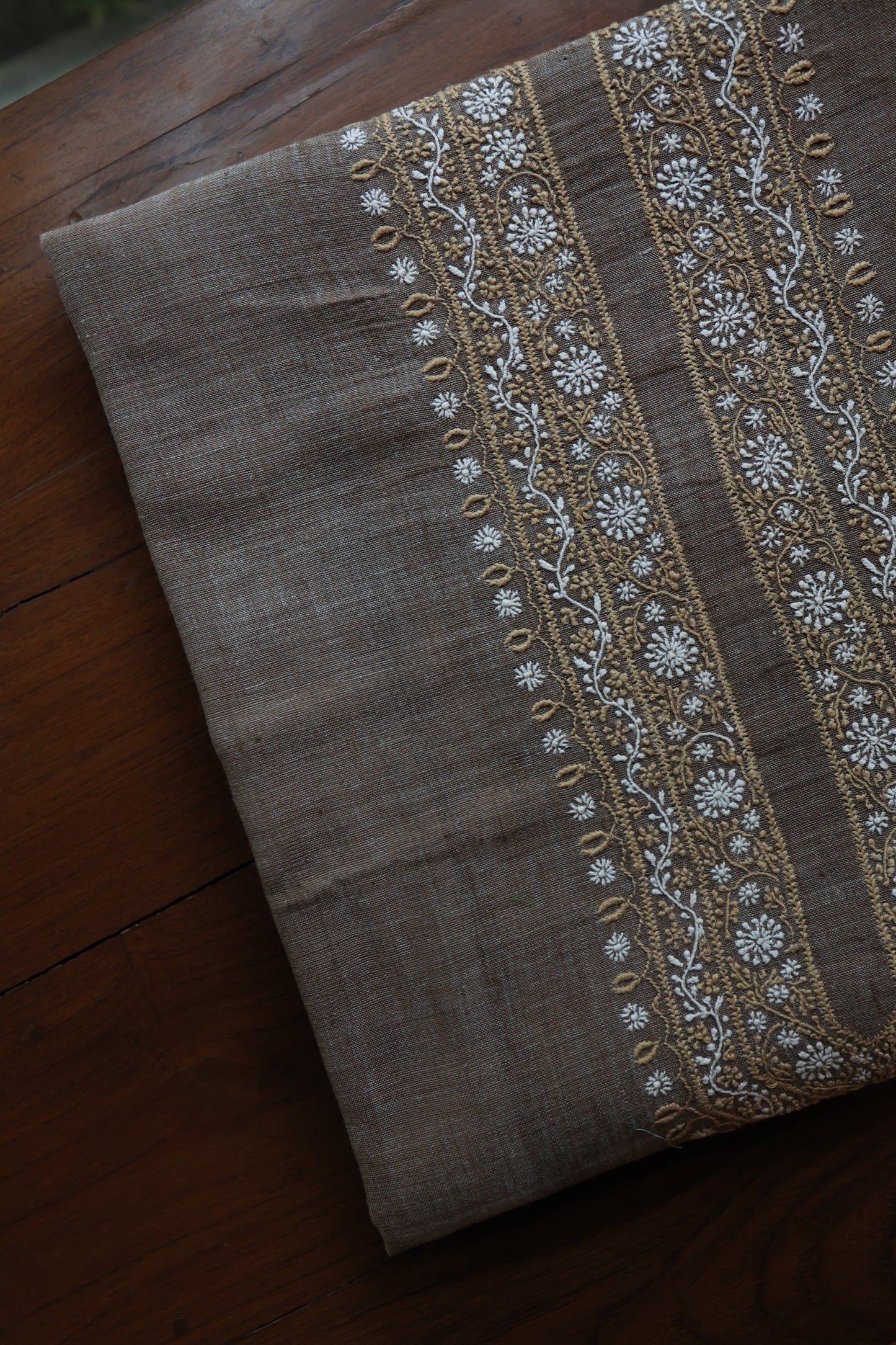 Charcoal Grey Shade Malkha Handspun Khadi Kurtas Unisex Fabric