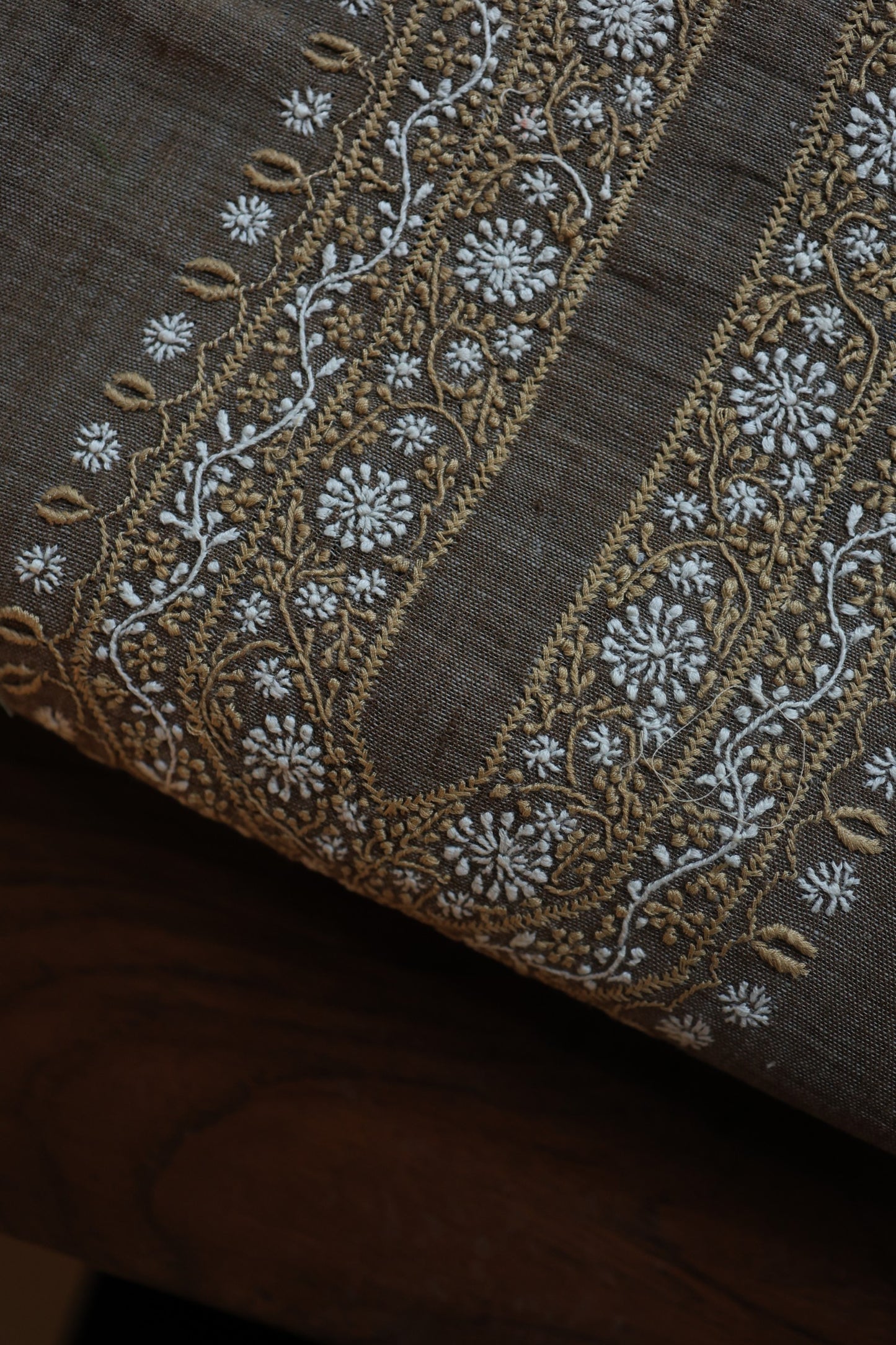 Charcoal Grey Shade Malkha Handspun Khadi Kurtas Unisex Fabric