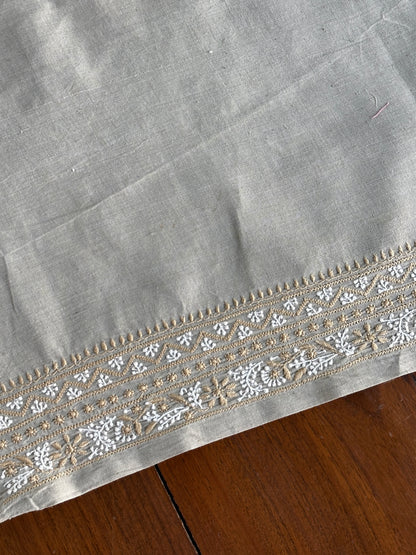 Cloudy Grey Malkha Handspun Khadi Kurtas Unisex Fabric